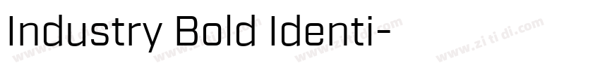 Industry Bold Identi字体转换
